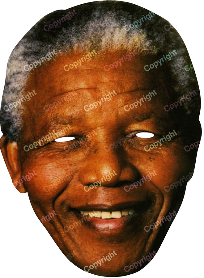 Masque carton Nelson Mandela