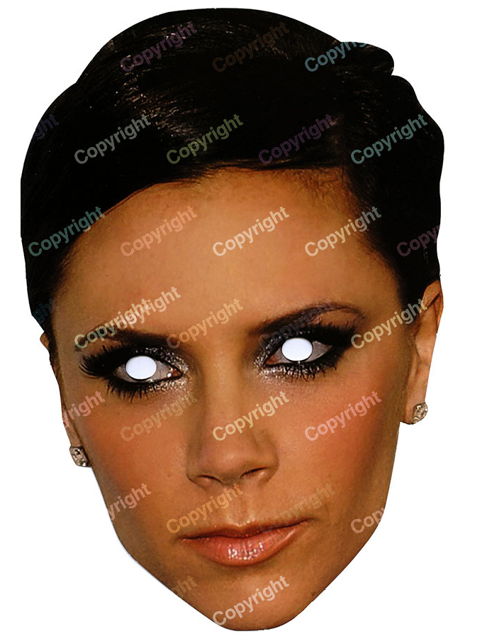 Masque carton Victoria Beckham