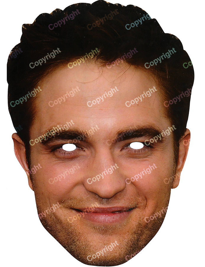 Masque carton Robert Pattinson