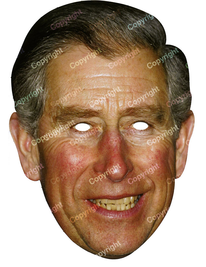 Masque carton Prince Charles