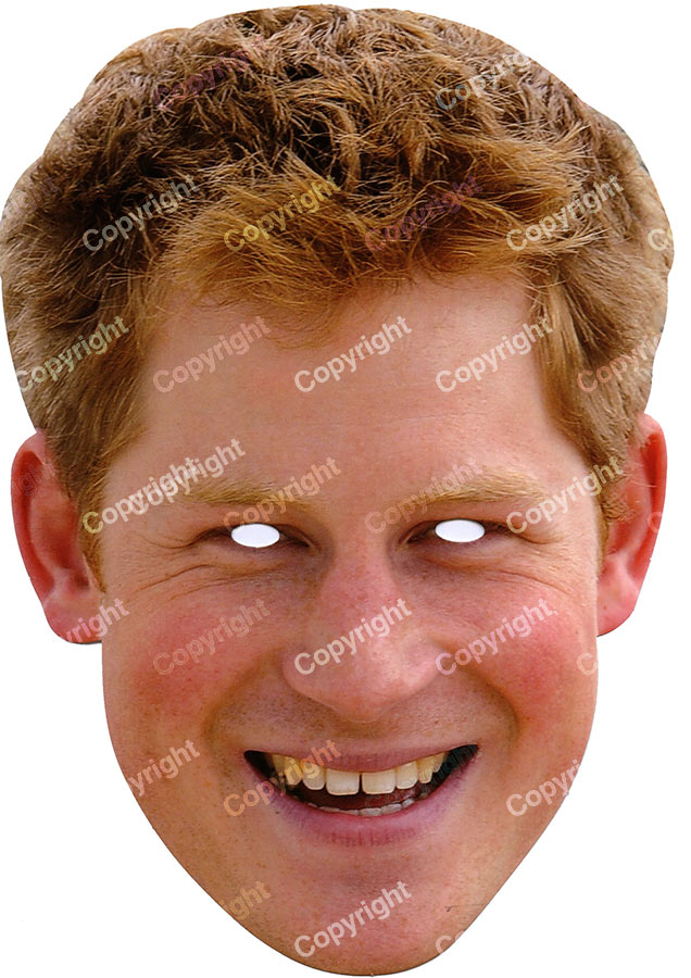 Masque carton Prince Harry
