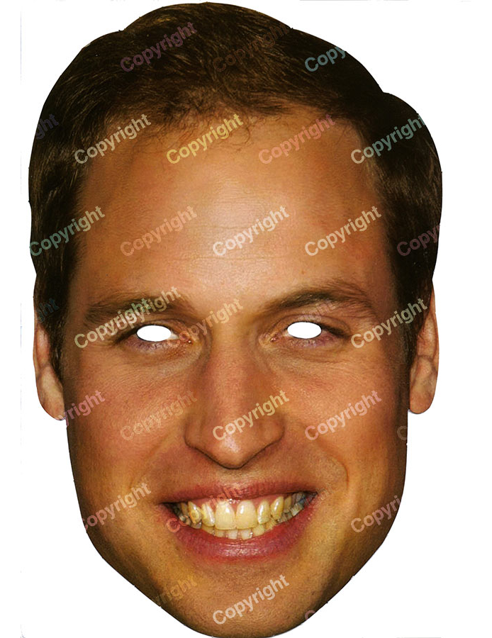 Masque carton Prince William