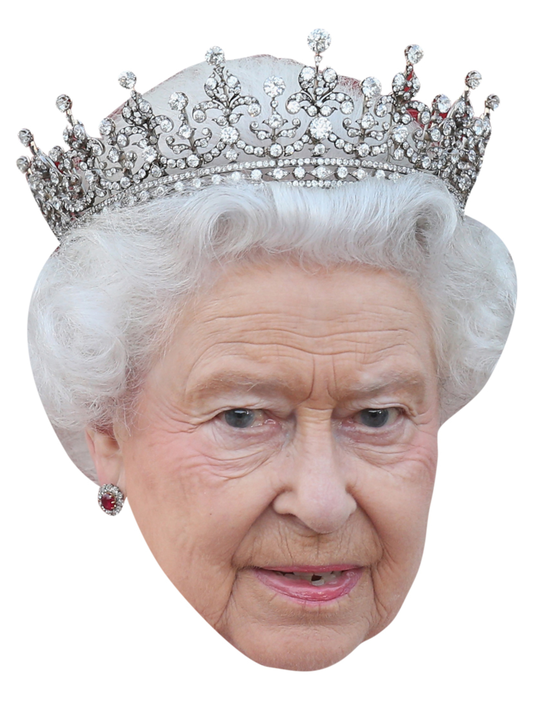 Masque carton Reine Elisabeth