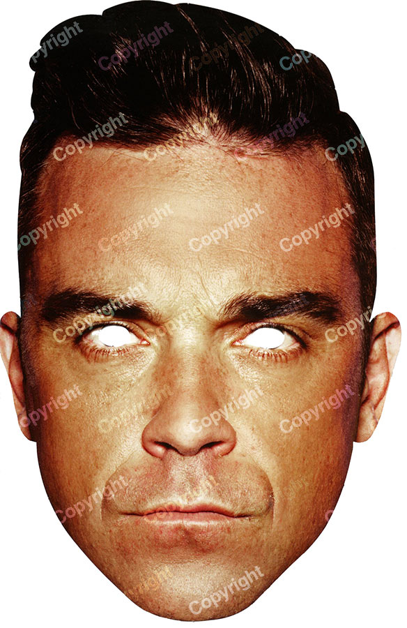 Masque carton Robbie Williams