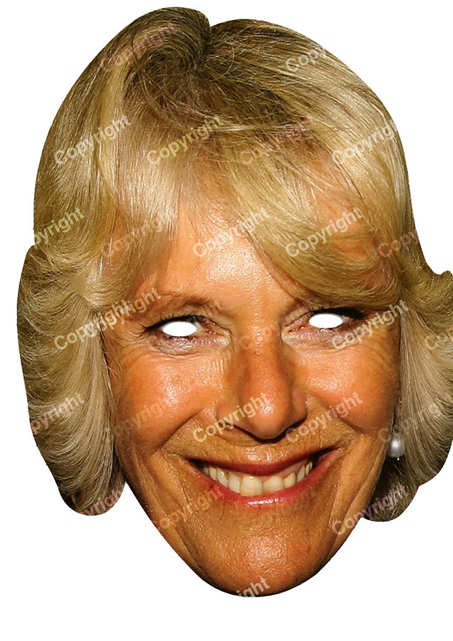 Masque carton Camilla Parker Bowles