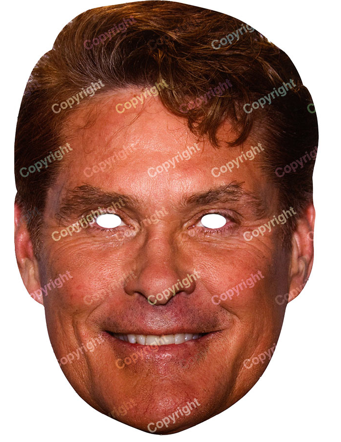 Masque carton David Hasselhoff