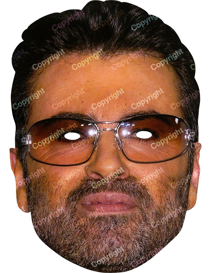 Masque carton George Michael