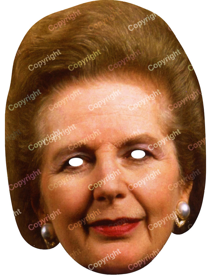 Masque carton Margaret Thatcher