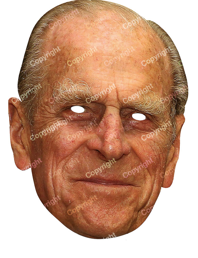 Masque carton Prince Philip