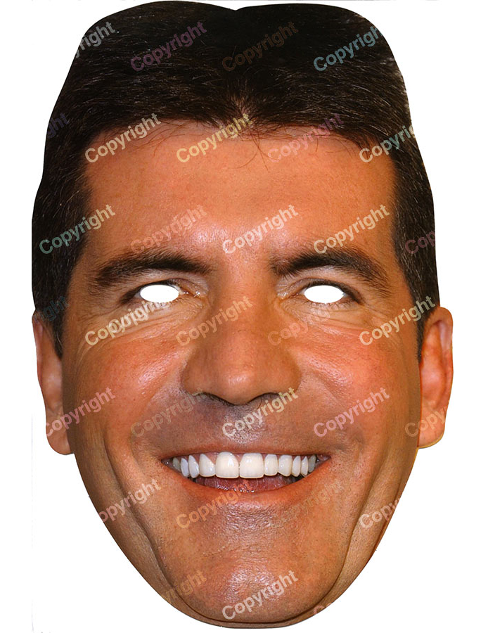 Masque carton Simon Cowell