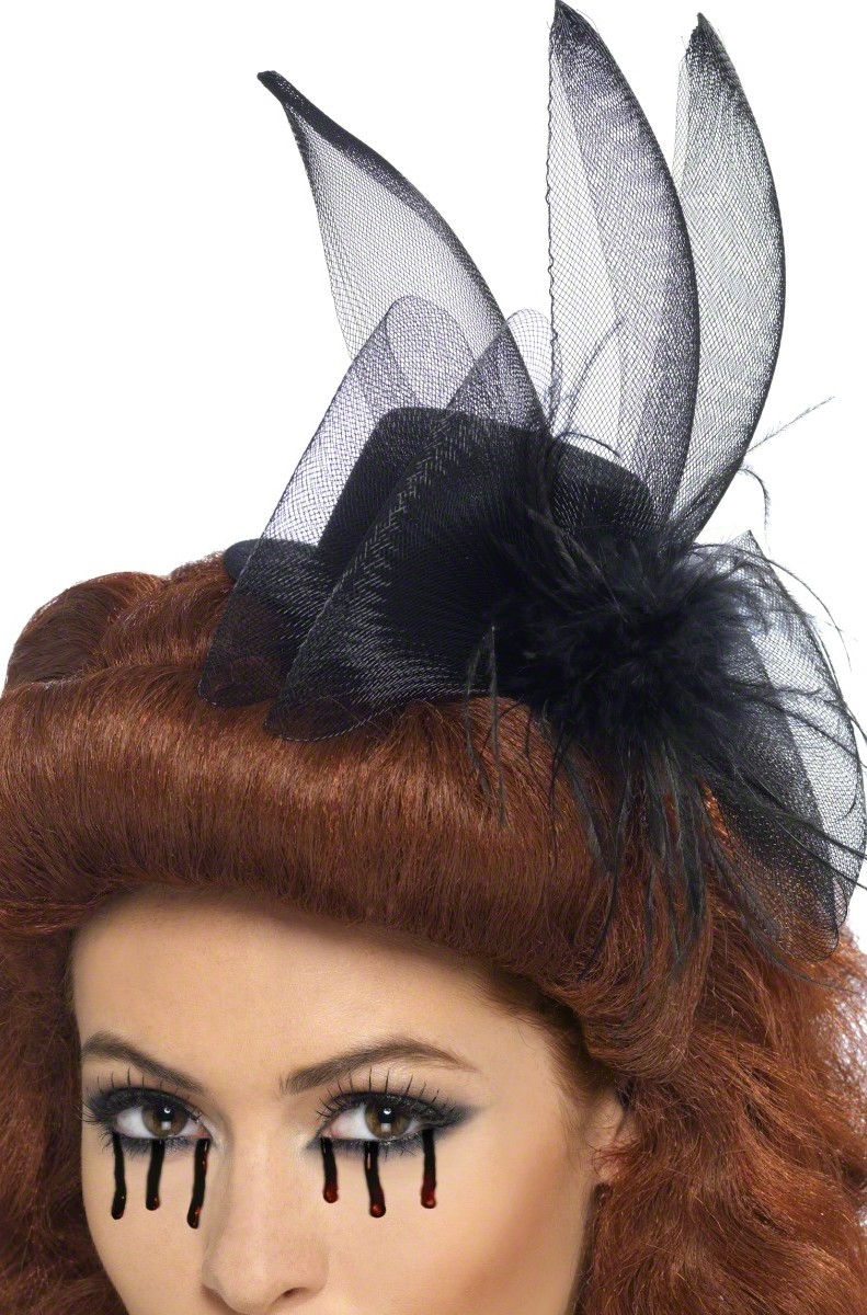 Mini chapeau veuve noire Halloween