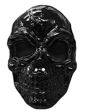 Masque squelette noir adulte Halloween