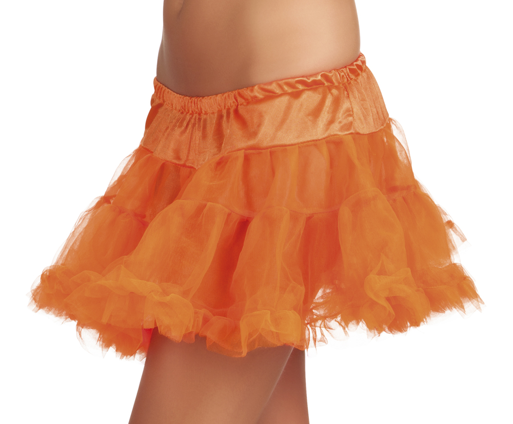 Jupon orange en tulle femme