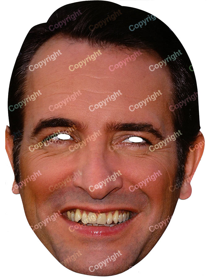 Masque carton Jean Dujardin