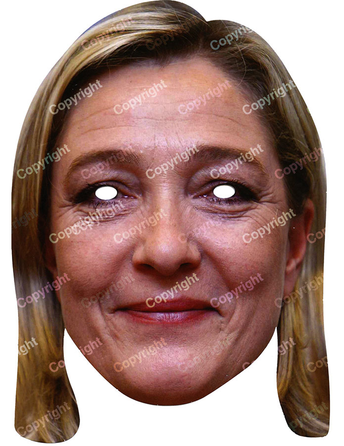 Masque carton Marine Le Pen