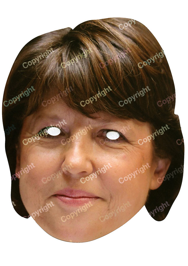 Masque carton Martine Aubry