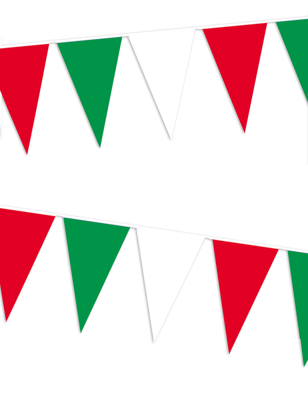 Guirlande de supporters fanions italiens