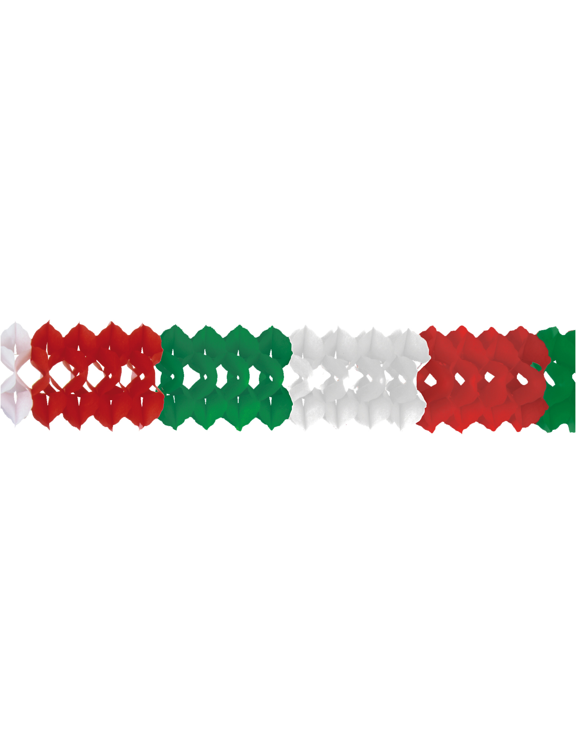Guirlande rouge blanc vert