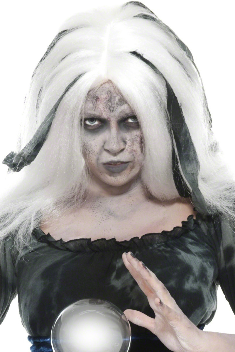 Perruque voyante blanche femme