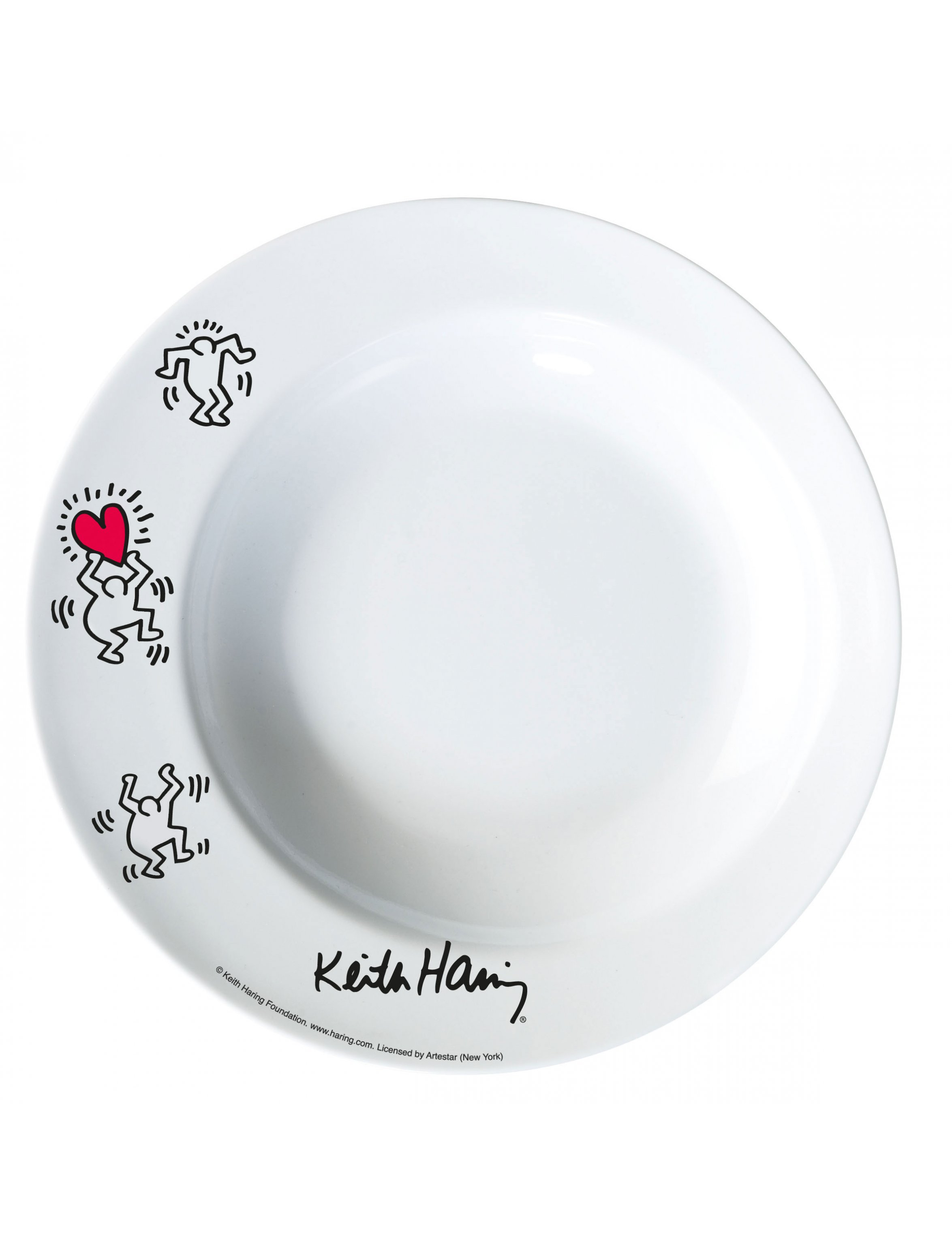 Assiette creuse Keith Haring