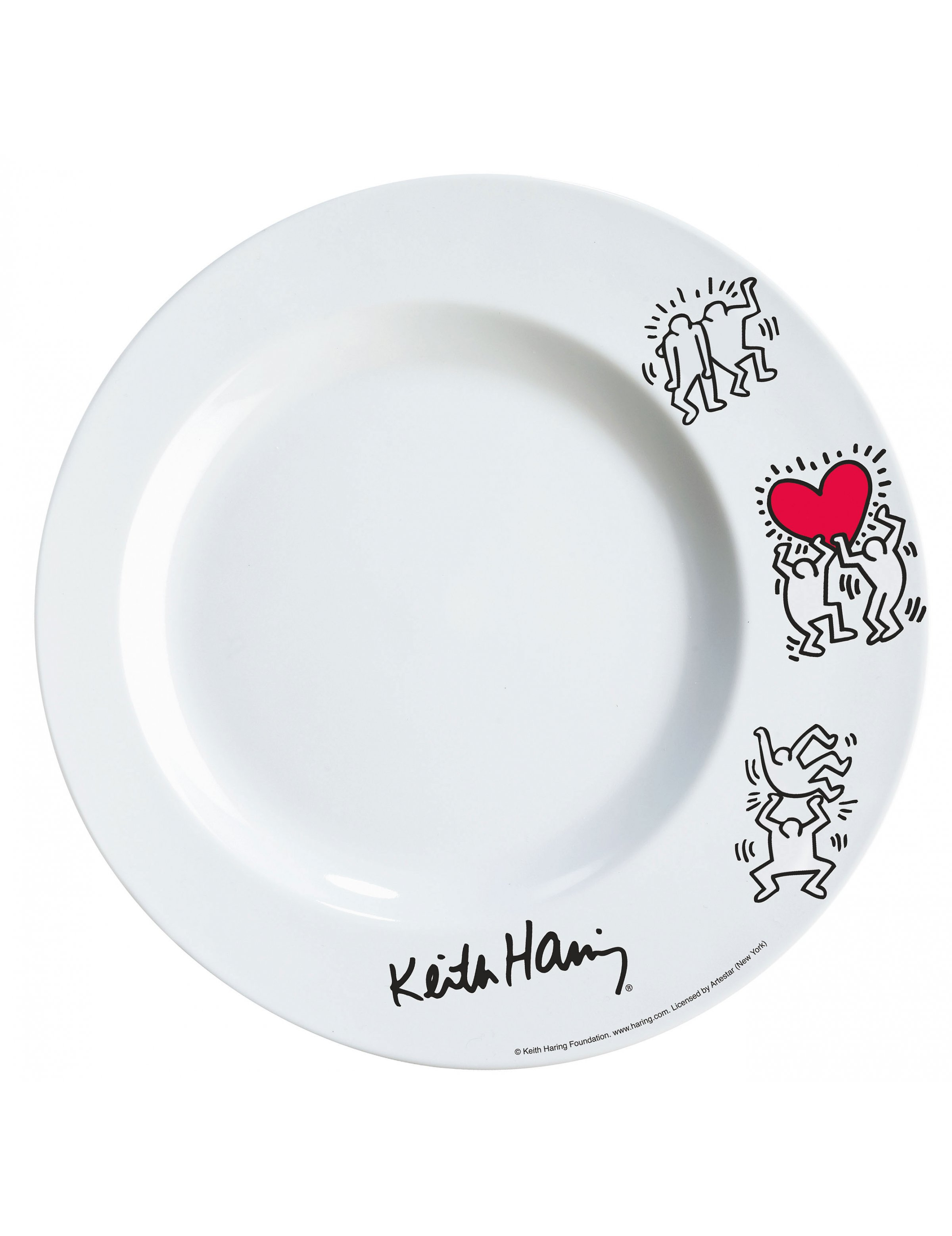 Assiette creuse Keith Haring
