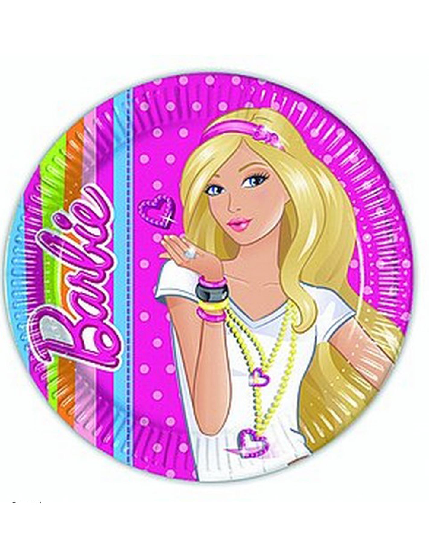 10 assiettes Barbie Dollicious