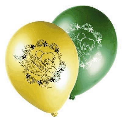 8 ballons Fée Clochette