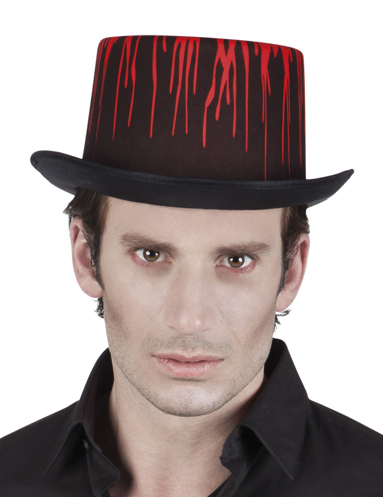 Chapeau noir ensanglanté adulte Halloween