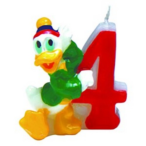 Bougie chiffre 4 Mickey Clubhouse