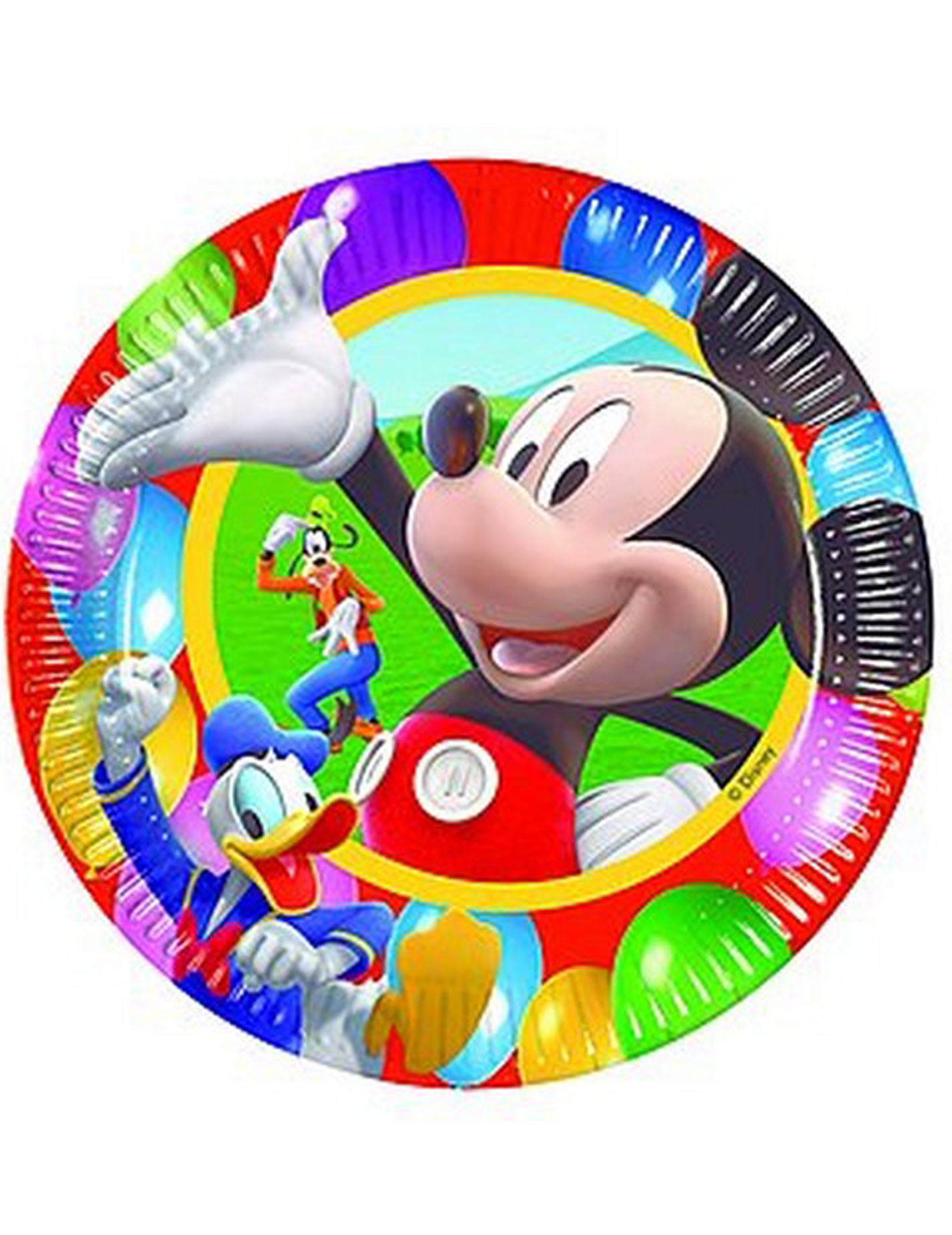 10 assiettes Mickey Party Time