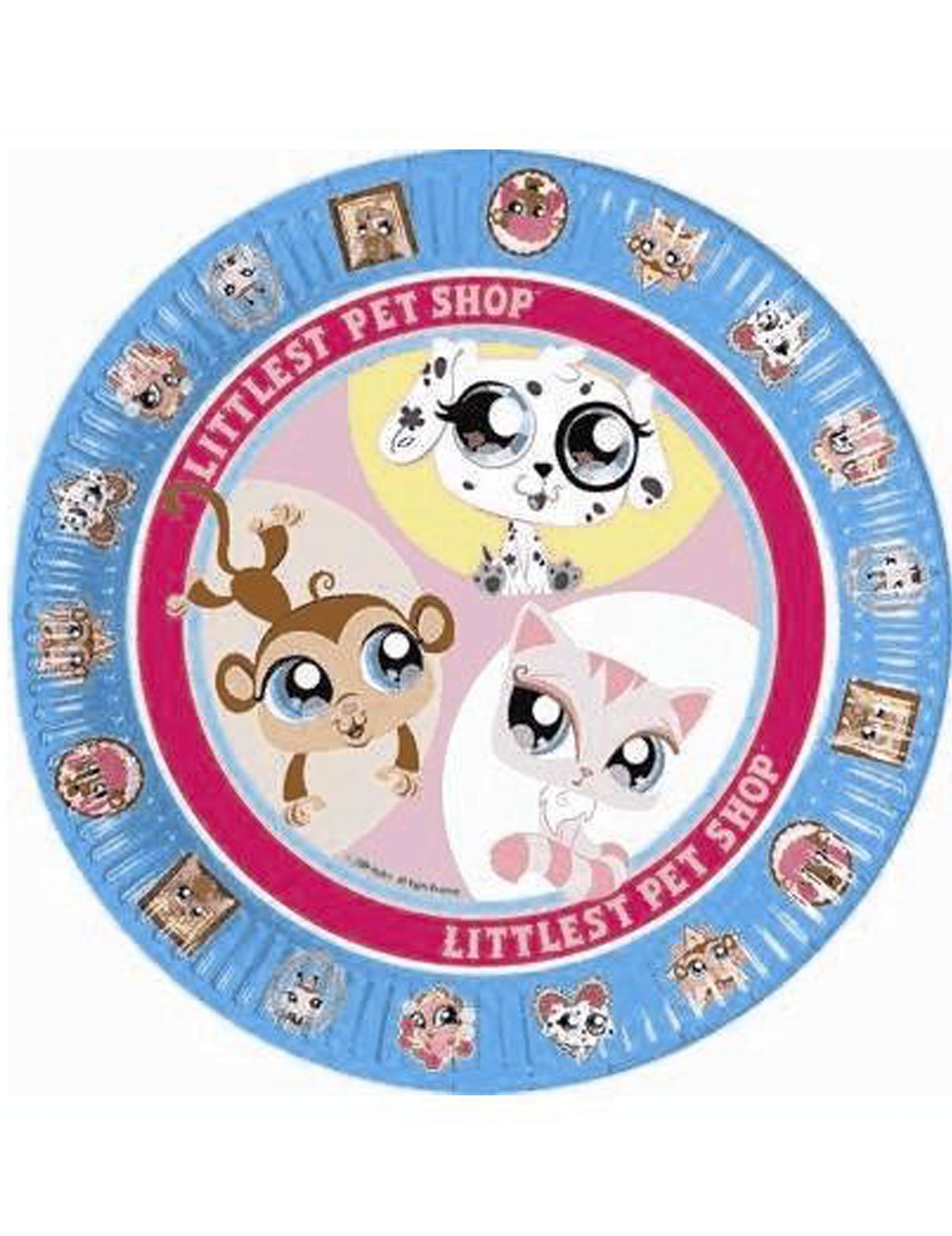 8 assiettes Pet Shop