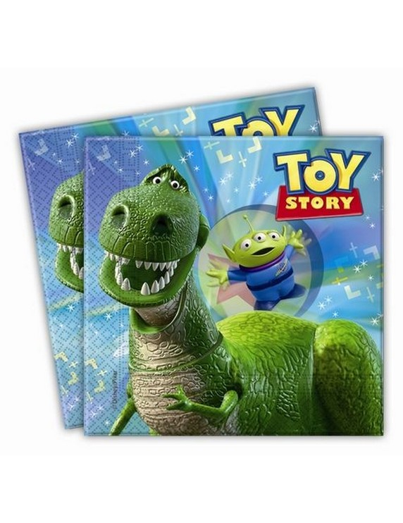 20 Serviettes en papier Toy Story Partysaurus 33 x 33 cm