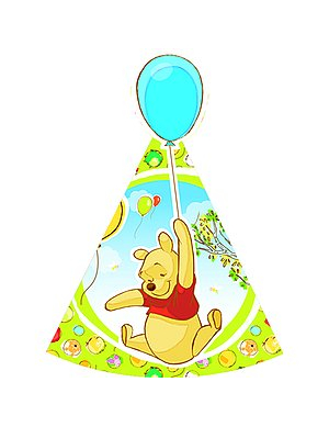 6 chapeaux Winnie l'Ourson
