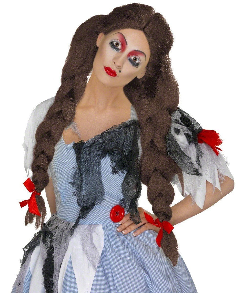 Perruque tressée femme Halloween
