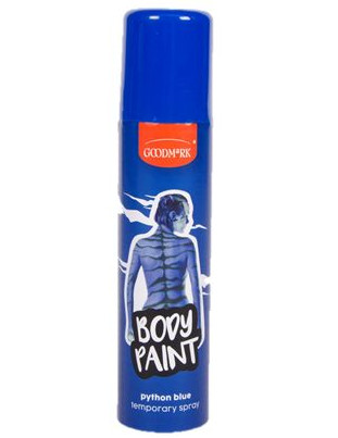 Spray corps et cheveux bleu