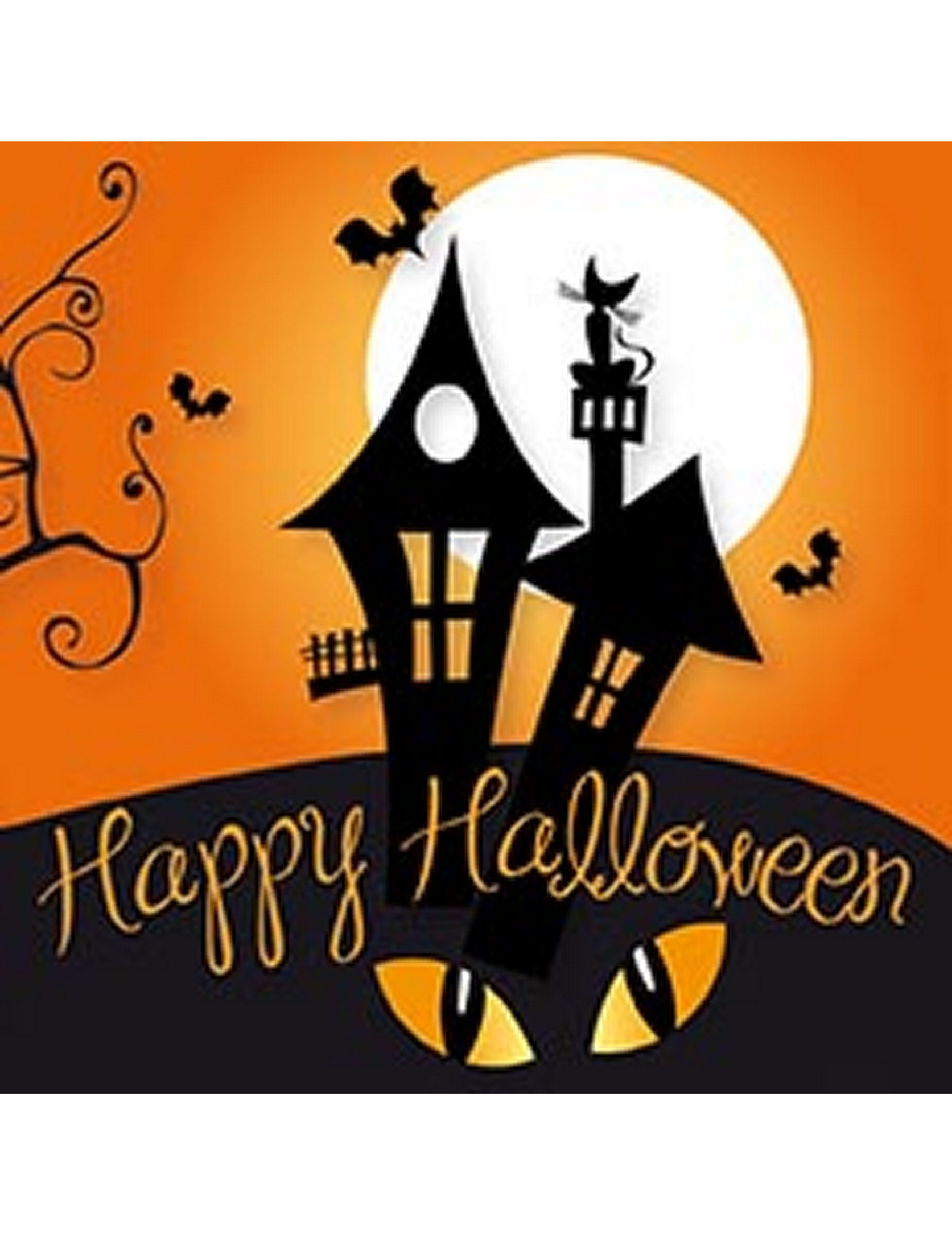 20 Serviettes en papier Happy Halloween 33 x 33 cm