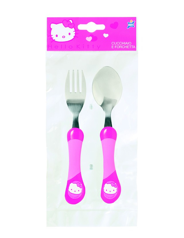 Couverts Hello Kitty  fourchette et cuillère