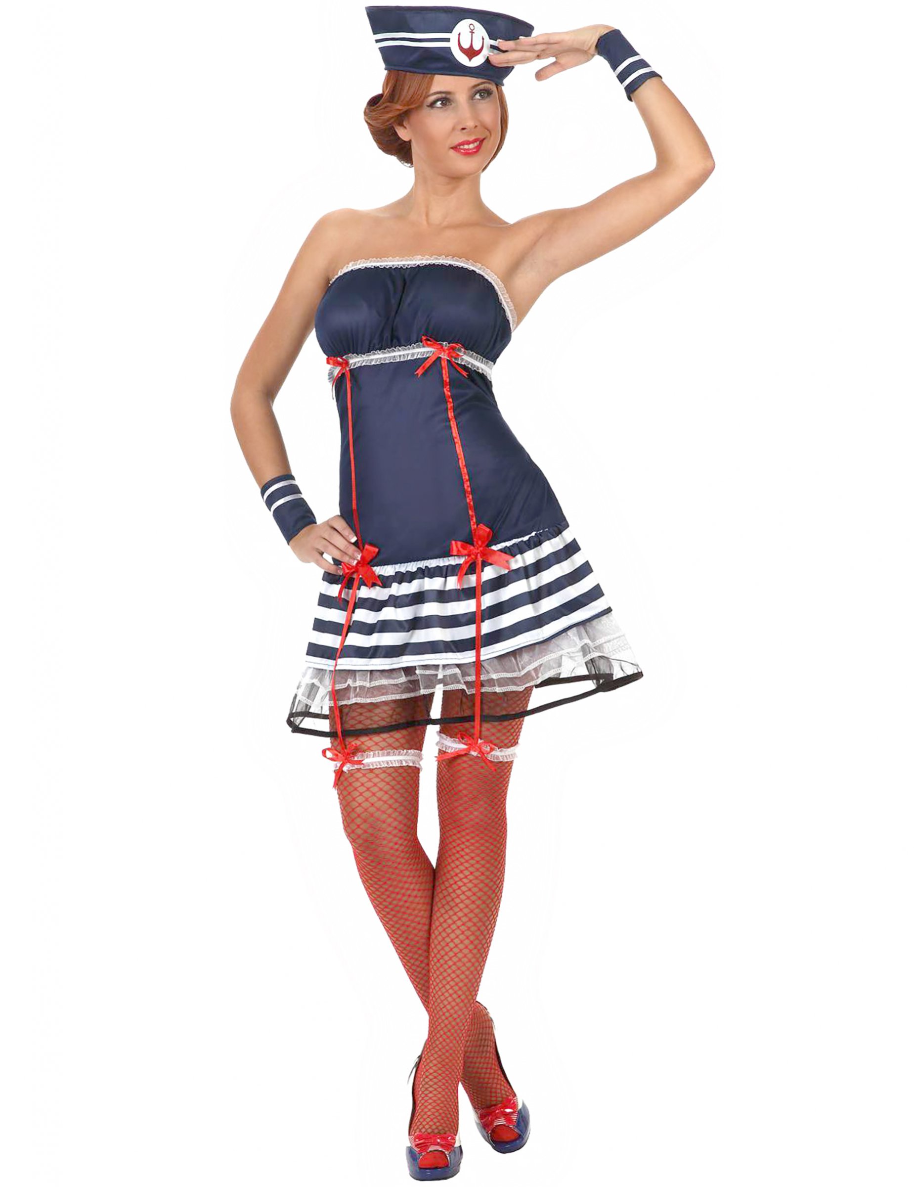 Déguisement marin sexy robe bustier femme