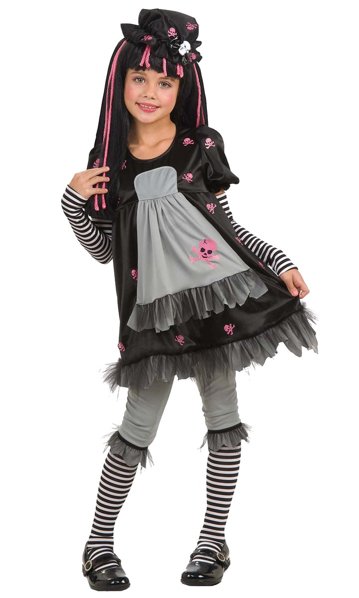 Déguisement gothique Black Dolly fille