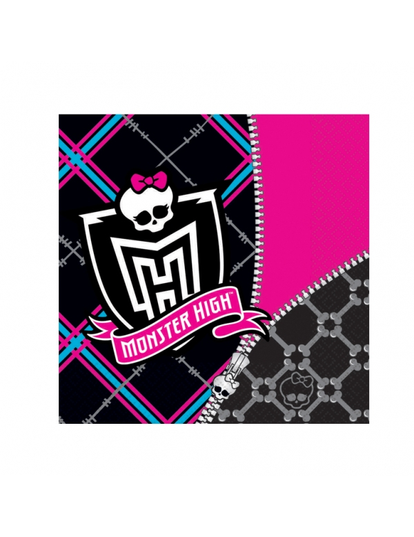 20 Serviettes en papier Monster High 33 x 33 cm