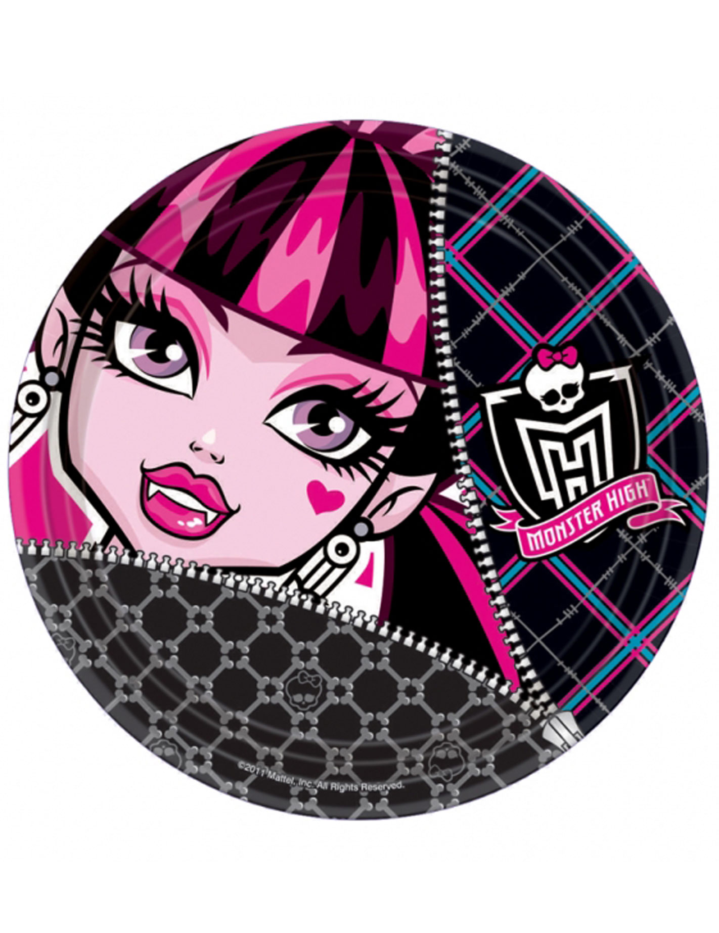 Lots de 8 assiettes Monster high Halloween