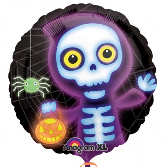 Ballon aluminium Halloween squelette
