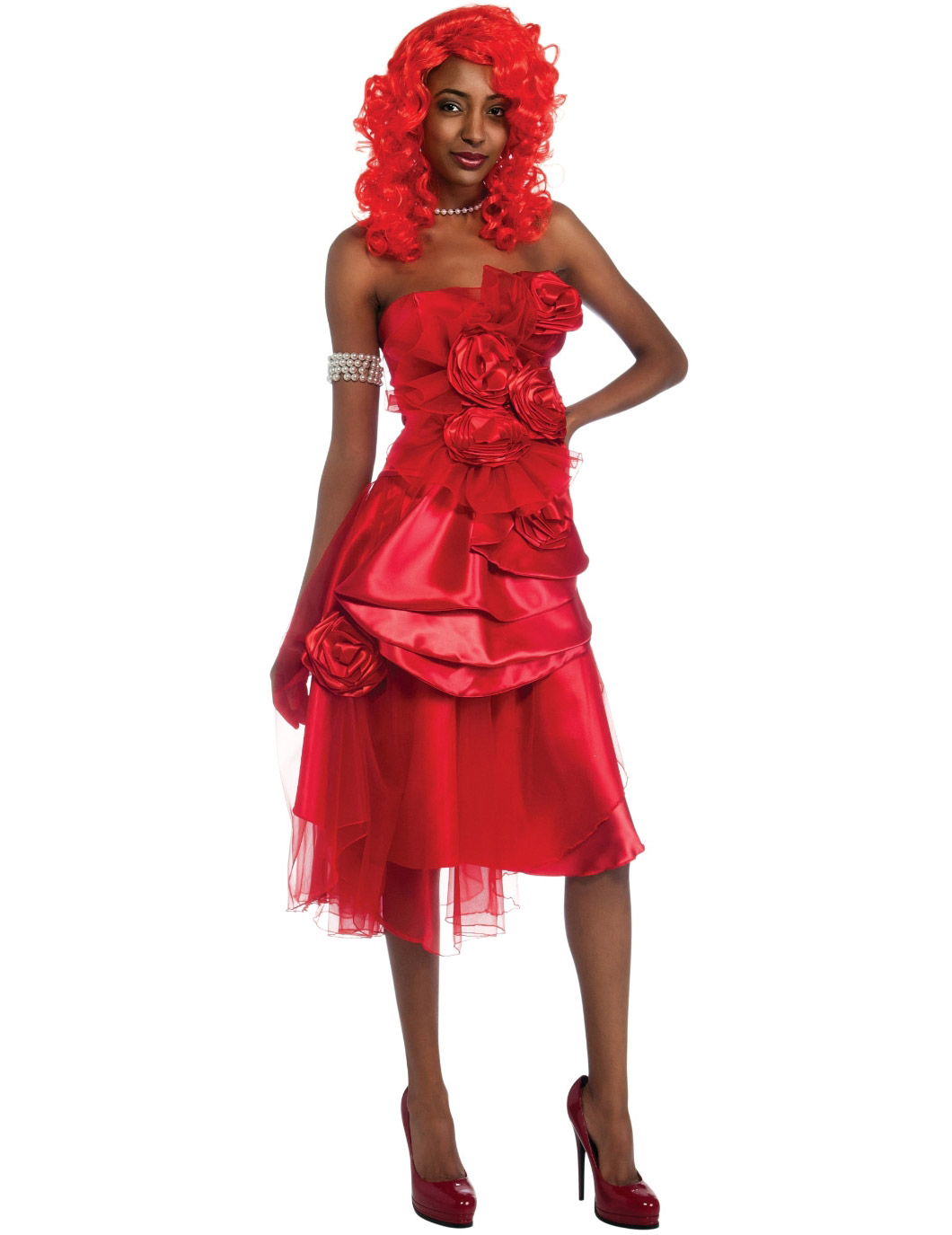 Déguisement Rihanna femme rouge