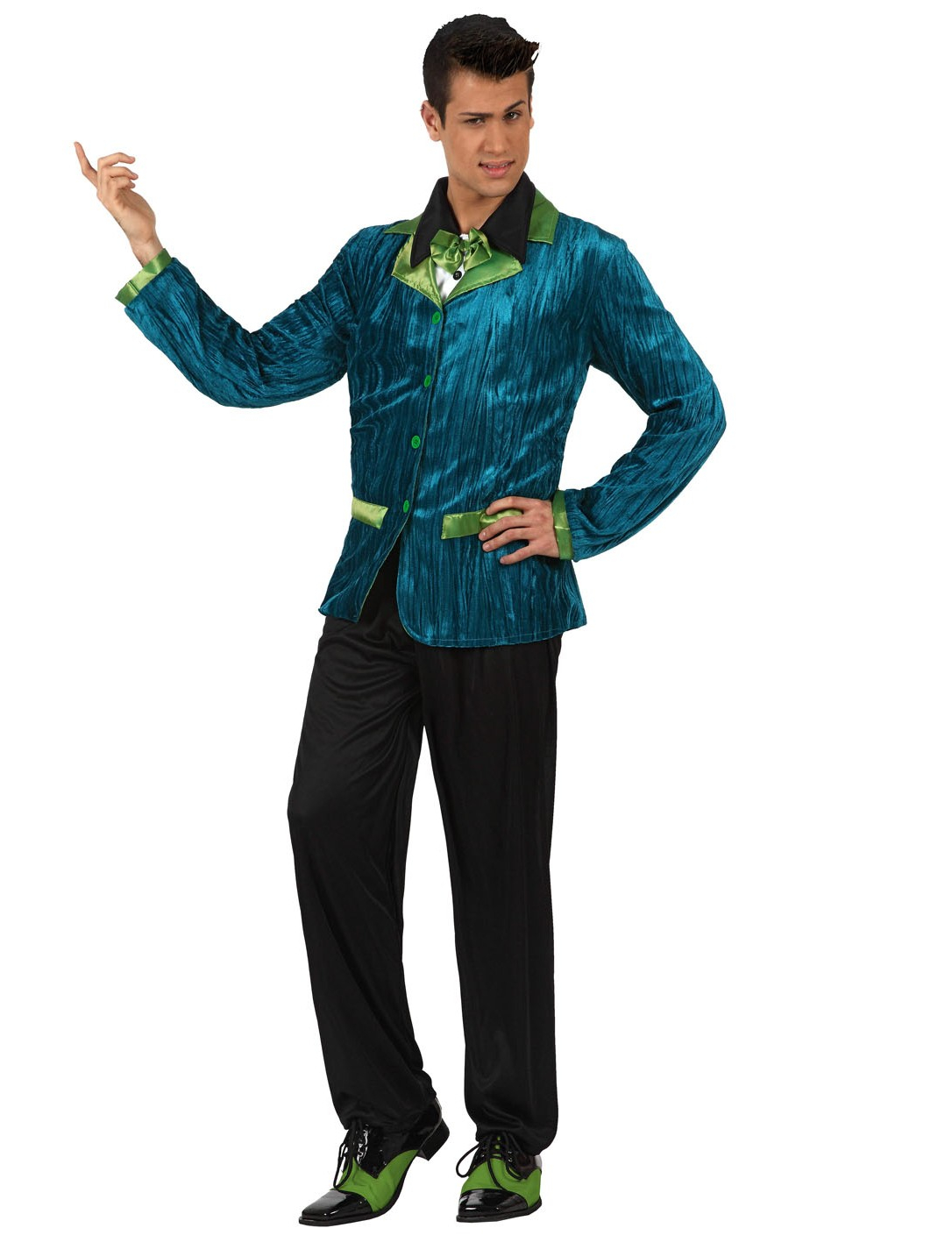 Déguisement style années 60 bleu et vert homme