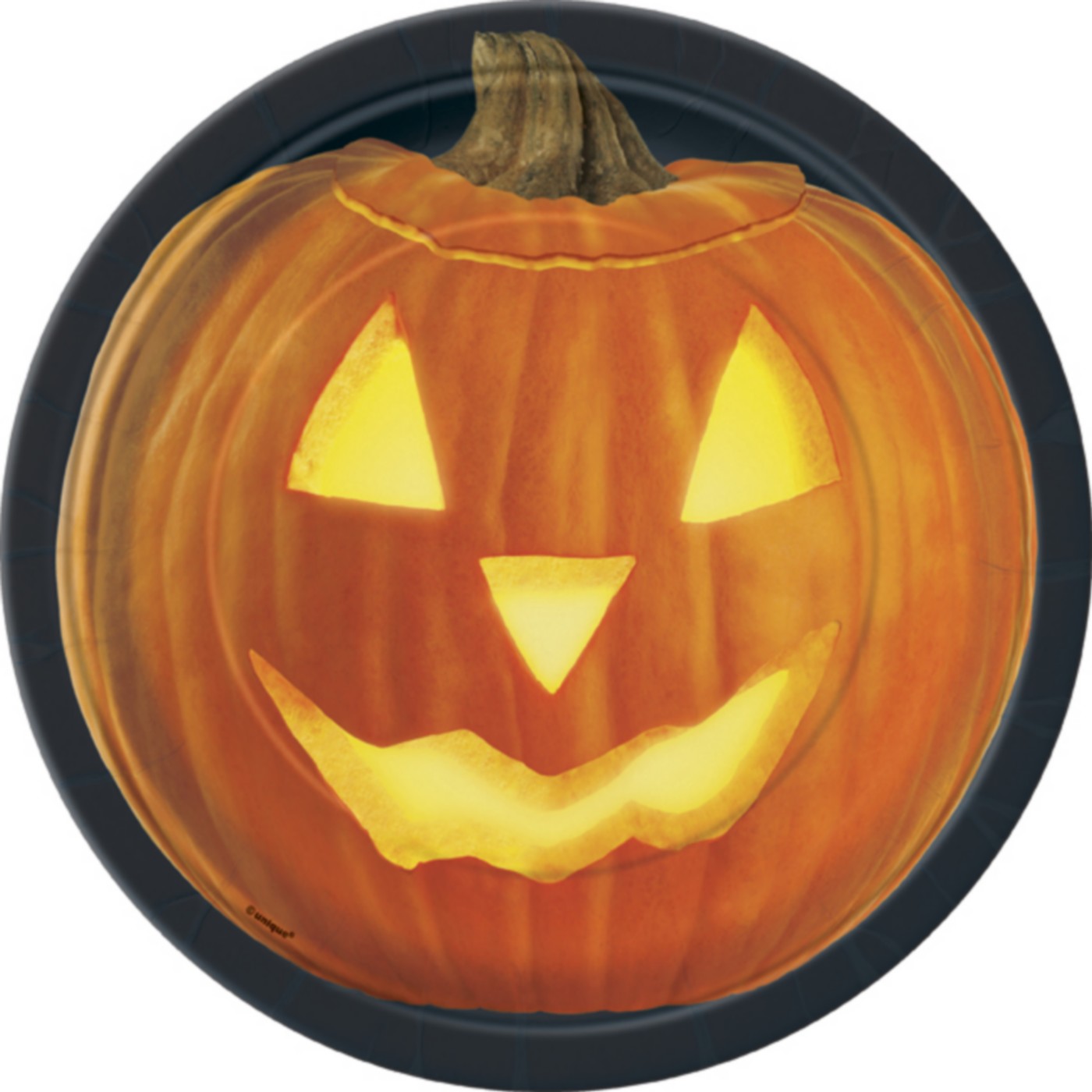 8 assiettes citrouille Halloween