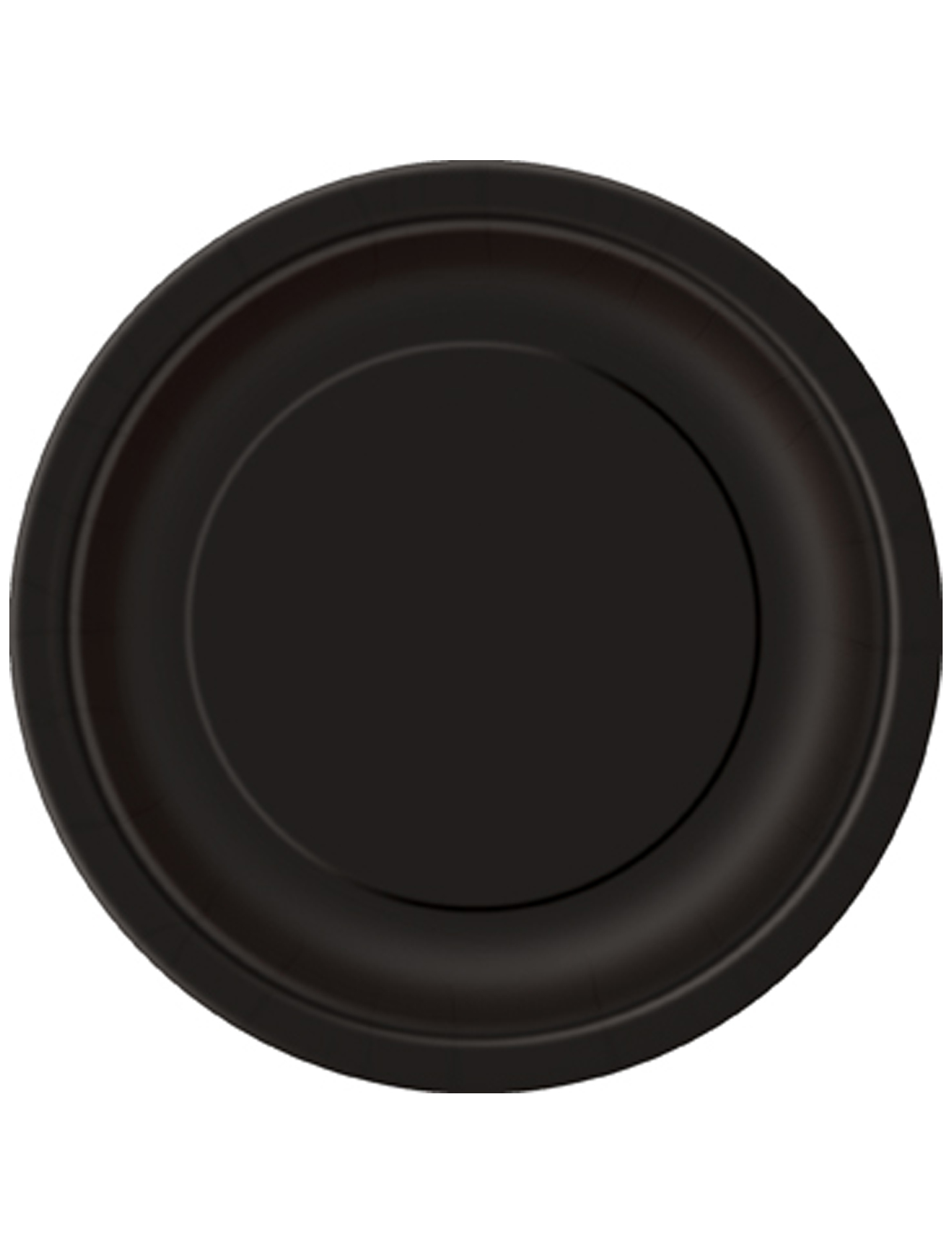 8 assiettes noires