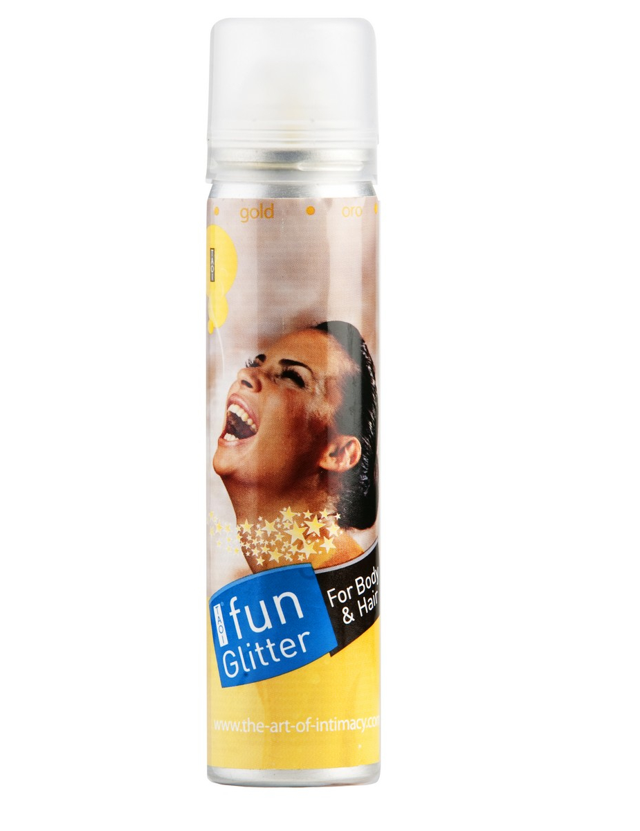 Spray corps et cheveux paillettes or