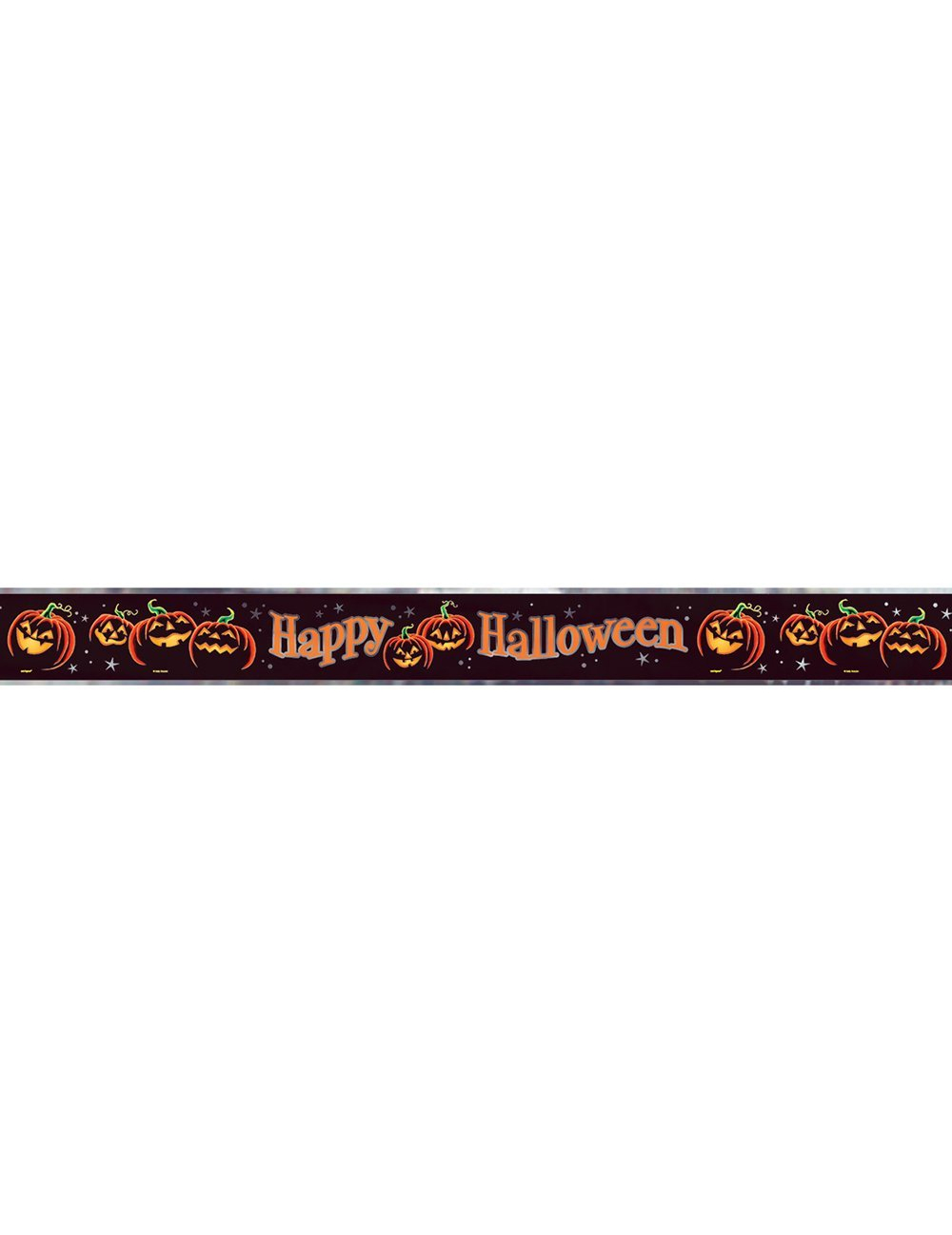 Guirlande citrouille noire Halloween 4 mètres