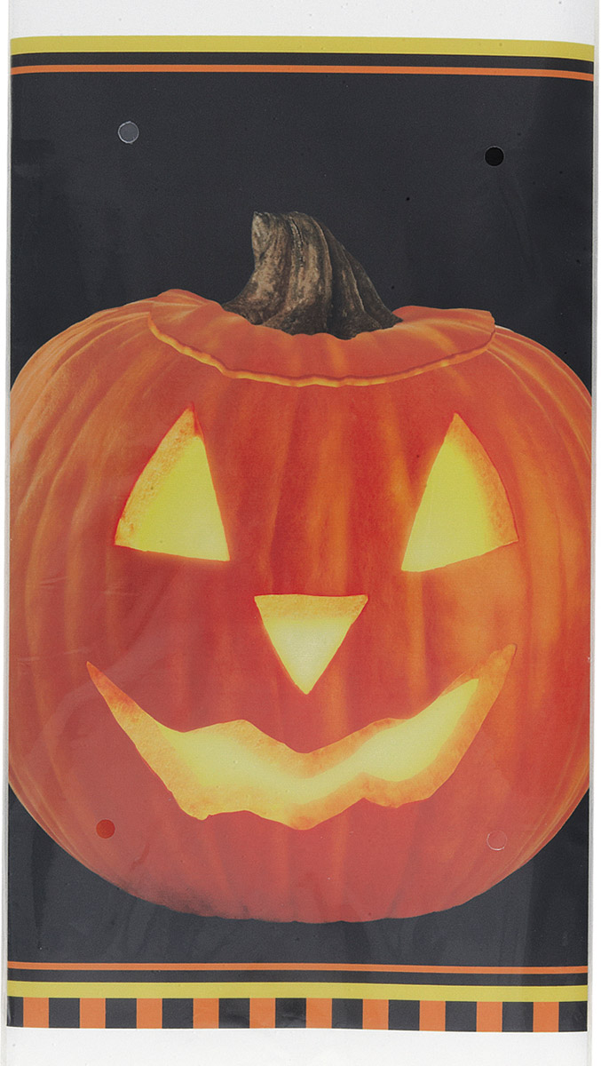 Nappe plastique citrouille Halloween