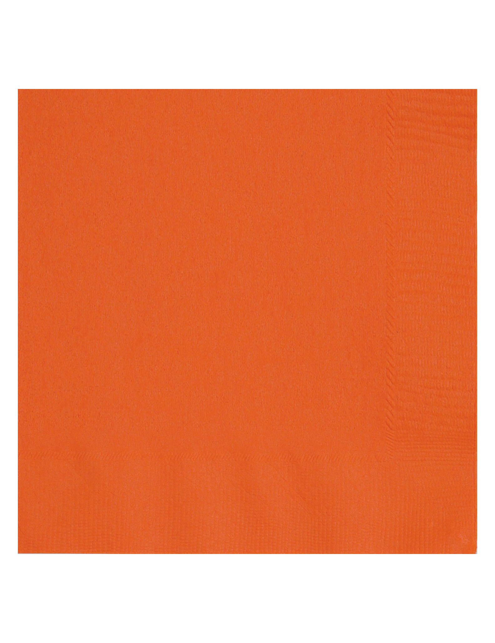20 Serviettes en papier oranges 33 x 33 cm
